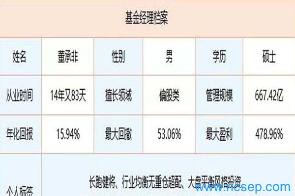 基金经理人董成非的个人履历 业绩怎么样?