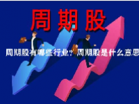 周期股有哪些行业？周期股是什么意思？
