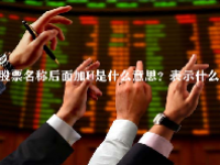 股票名称后面加U是什么意思？表示什么？