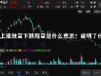 上涨放量下跌缩量是什么意思？说明了什么？