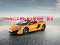 2023年汽车板块龙头股最新一览表