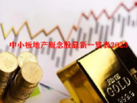 中小板地产概念股最新一览表2023