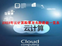 2023年云计算股票龙头股最新一览表