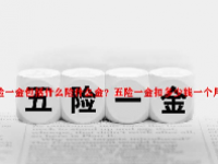 五险一金包括什么险什么金？五险一金扣多少钱一个月？