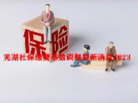 芜湖社保缴费基数调整最新消息2023