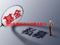 国内私募基金公司排名前十