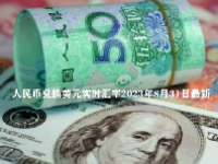 人民币兑换美元实时汇率2023年8月31日最新