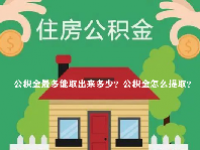 公积金最多能取出来多少？公积金怎么提取？