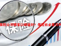 保险公司哪家口碑最好？保险有必要买吗？