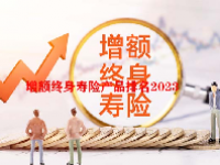 增额终身寿险产品排名2023
