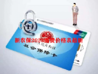 新农保2023缴费价格表最新