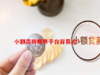 小额周转哪些平台容易过？