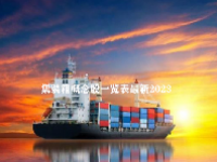 集装箱概念股一览表最新2023