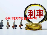 各银行定期存款利率2023年