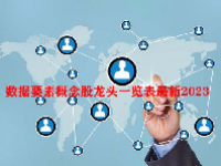 数据要素概念股龙头一览表最新2023