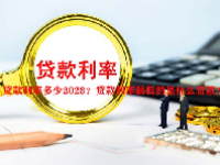 贷款利率多少2023？贷款利率最低的是什么贷款？