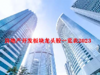 房地产开发板块龙头股一览表2023