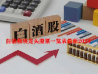 白酒板块龙头股票一览表最新2023