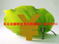 多元金融板块龙头股最新一览表2023