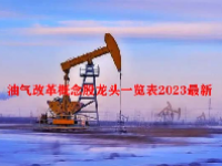 油气改革概念股龙头一览表2023最新