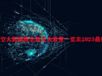 时空大数据概念股龙头股票一览表2023最新
