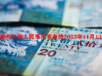 港元兑换人民币汇率走势2023年11月13日