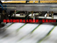 造纸印刷股票龙头股最新一览表2023