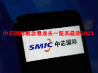 中芯国际概念股龙头一览表最新2023
