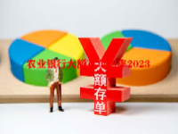 农业银行大额存单利率2023