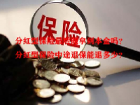 分红型保险最后能拿到本金吗？分红型保险中途退保能退多少？