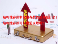 结构性存款和定期存款的区别是什么？结构性存款可以提前支取吗？