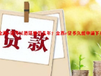 金燕e贷可以循环使用几年？金燕e贷多久能申请下来？