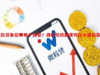 微粒贷和借呗哪个划算？微粒贷的额度可以全部借款吗？