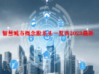 智慧城市概念股龙头一览表2023最新