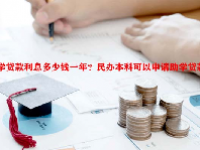 助学贷款利息多少钱一年？民办本科可以申请助学贷款吗？