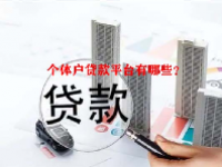 个体户贷款平台有哪些？