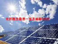 光伏概念股票一览表最新2023