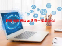 跨境电商板块龙头股一览表2023