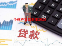 个体户贷款利率2023