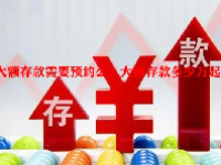 大额存款需要预约么？大额存款多少万起步？