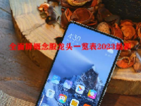 全面屏概念股龙头一览表2023最新