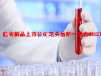 血液制品上市公司龙头最新一览表2023
