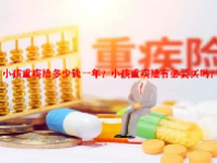 小孩重疾险多少钱一年？小孩重疾险有必要买吗？