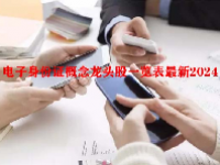 电子身份证概念龙头股一览表最新2024