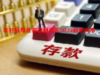 农村信用社存款利率表2024最新利率
