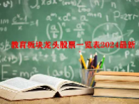 教育板块龙头股票一览表2024最新