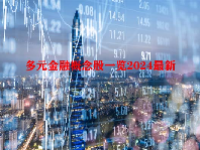 多元金融概念股一览2024最新