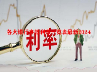 各大银行存款利息一览表最新2024