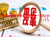 上海国企改革板块龙头股最新一览表2024