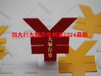四大行大额存单利率2024最新